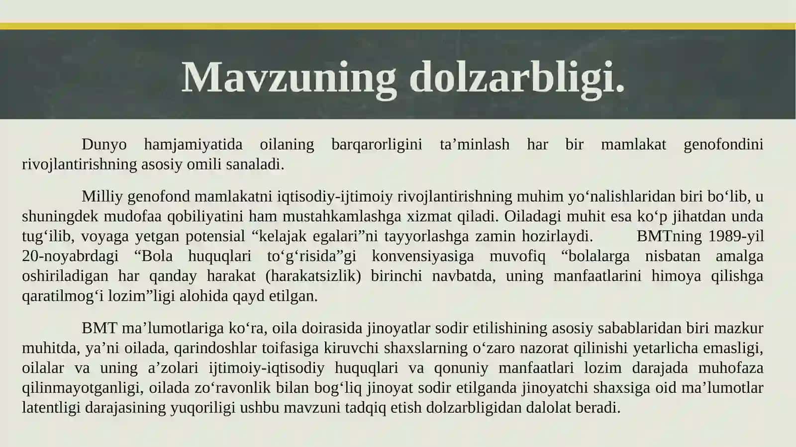 OILADAGI ZO'RAVONLIKNI BARTARAF ETISHDA IJTIMOIY XODIMNING O'RNI 2
