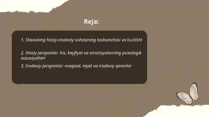 Shaxsning hissiy-irodaviy sohasi 2