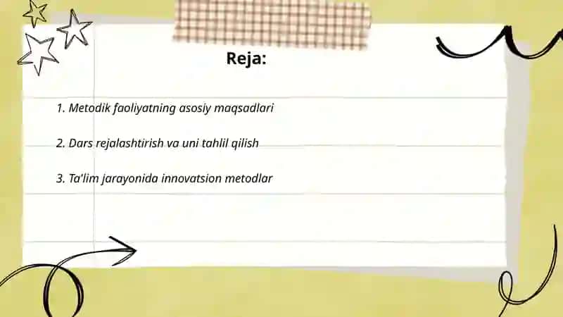 Umumta’lim maktablaridagi metodik faoliyat 2