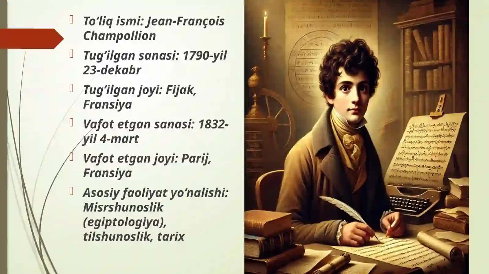 Jean-François Champollion va uning iyerogliflarni o‘qishdagi yutug‘lari 2