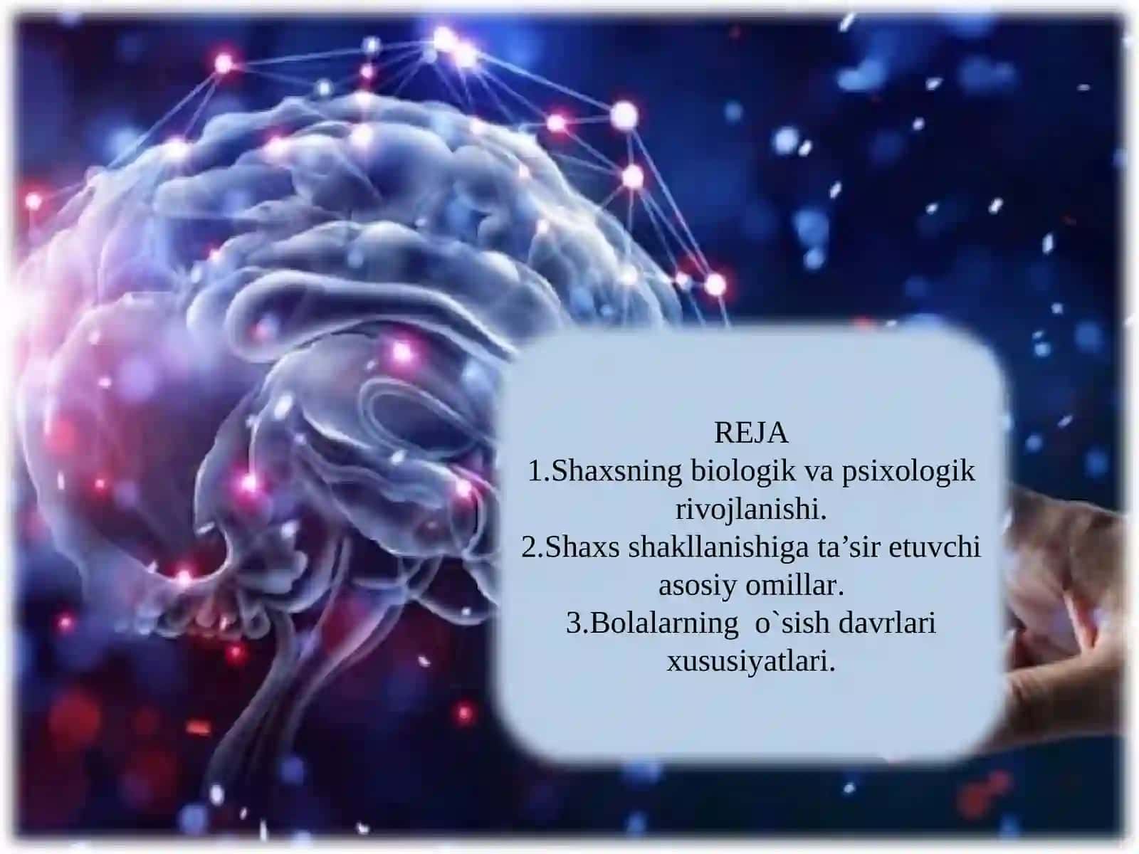 Taʼlimda oʻquvchi shaxsni ruxiyatini oʻrganishga oid oʻquv loyihaishlanmasini tayyorlash 2