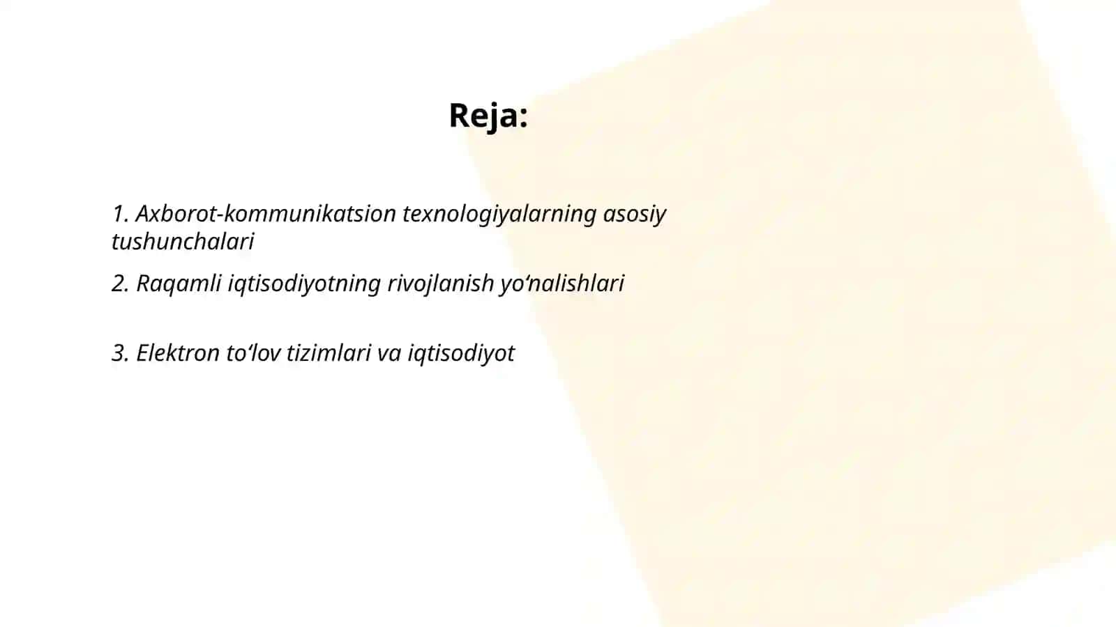 Iqtisodiyotda axborot-kommunikatsion texnologiyalar va tizimlar 2