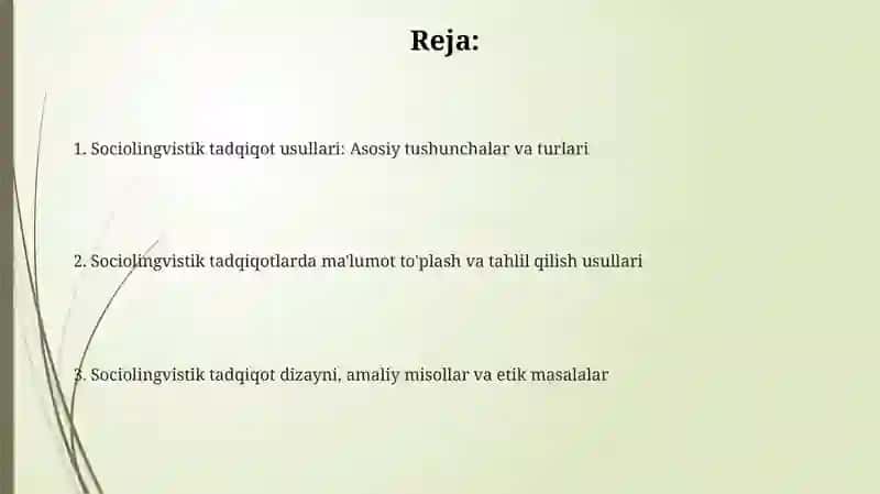Sotsiolingvistik tadqiqot metodlari 2