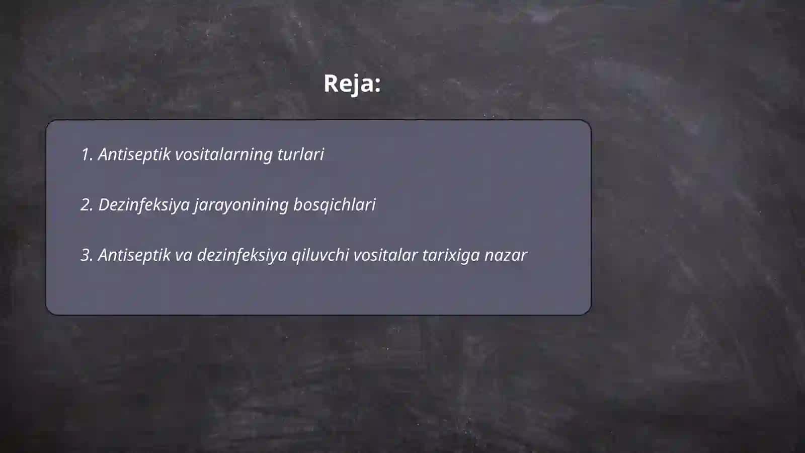 Antiseptik va dizenfeksiya qiluvchi vositalar 2