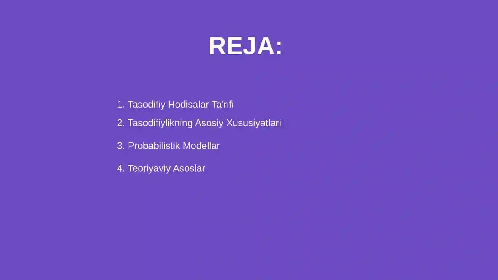Tasodifiy Hodisalar 2