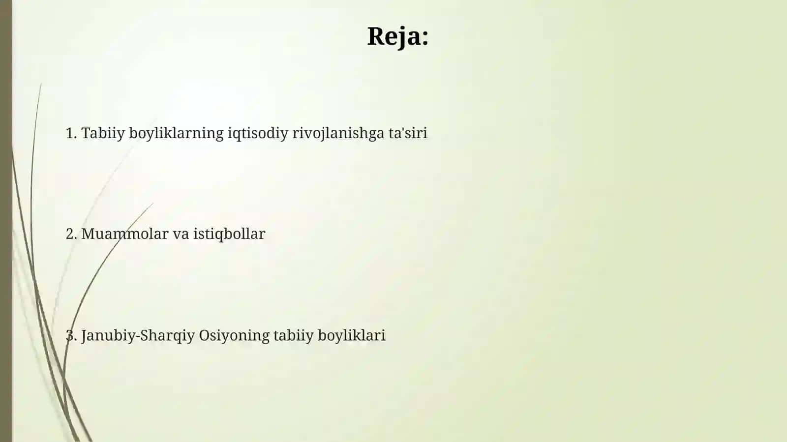 Janubiy-Sharqiy Osiyoning tabiiy resurslari va uning iqtisodiy rivojlanishga ta'siri 2