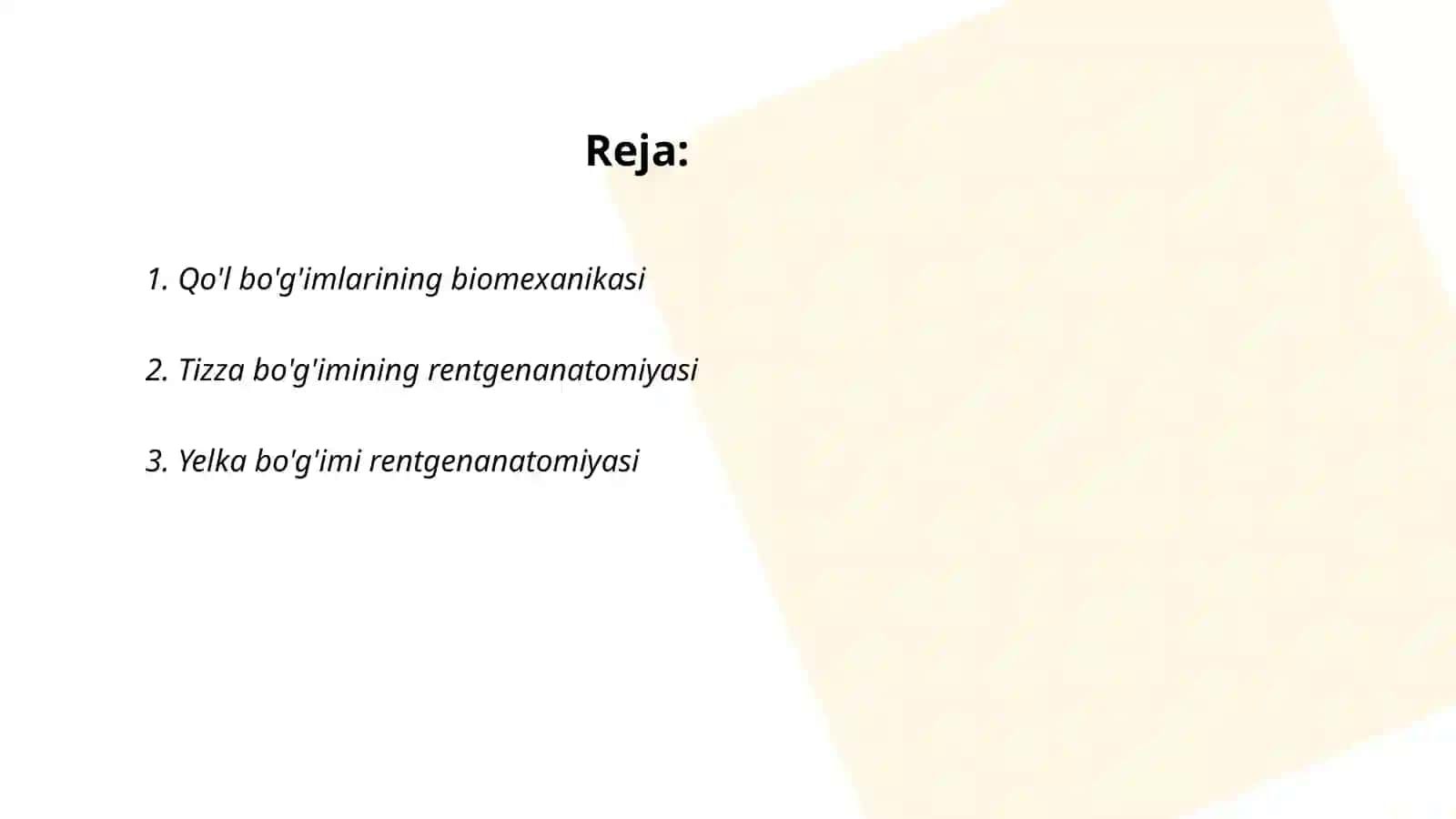 Qo'l bo'g'imlarining biomexanikasi 2