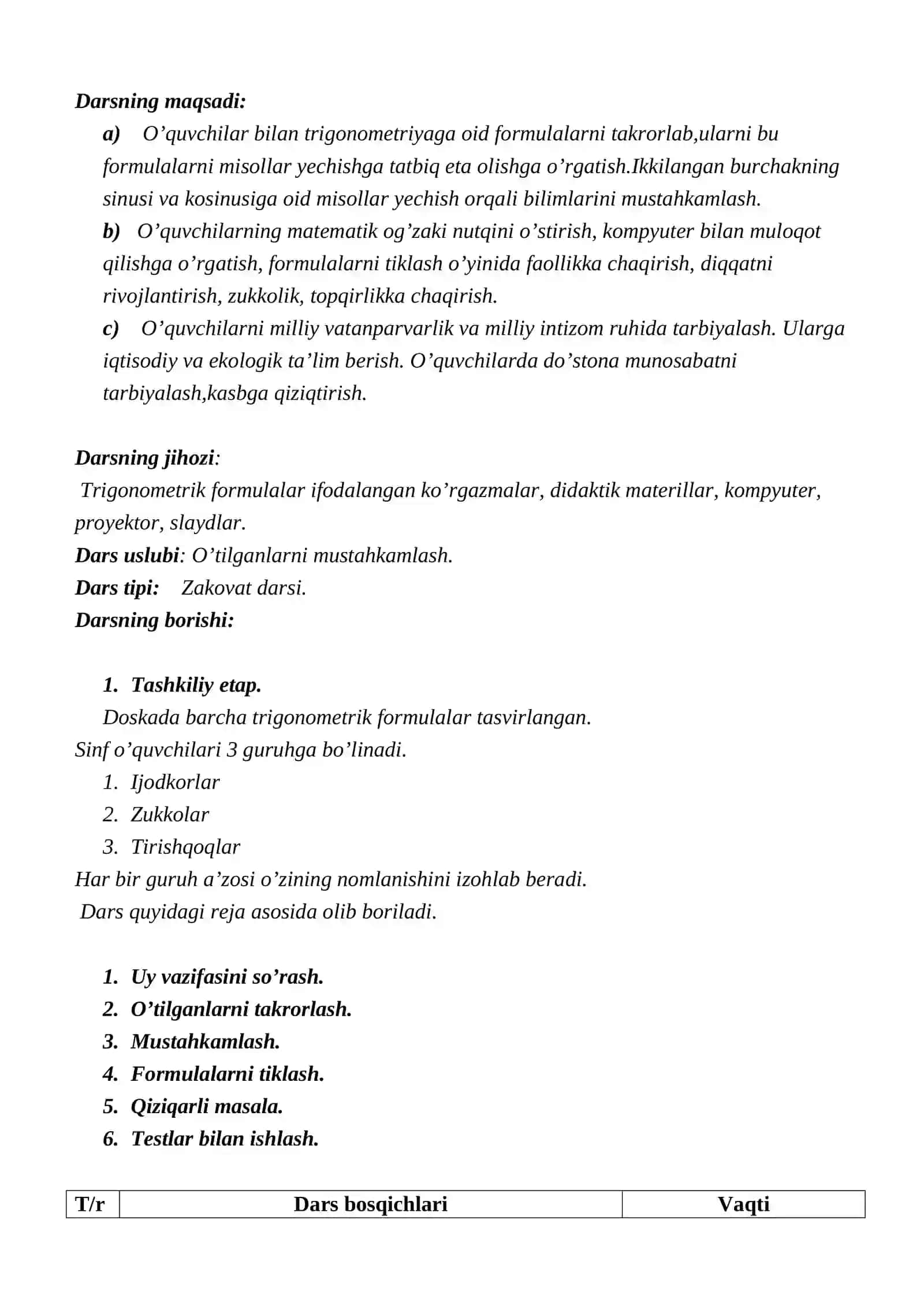 IKKILANGAN BURCHAKNING SINUSI VA KOSINUSI 2