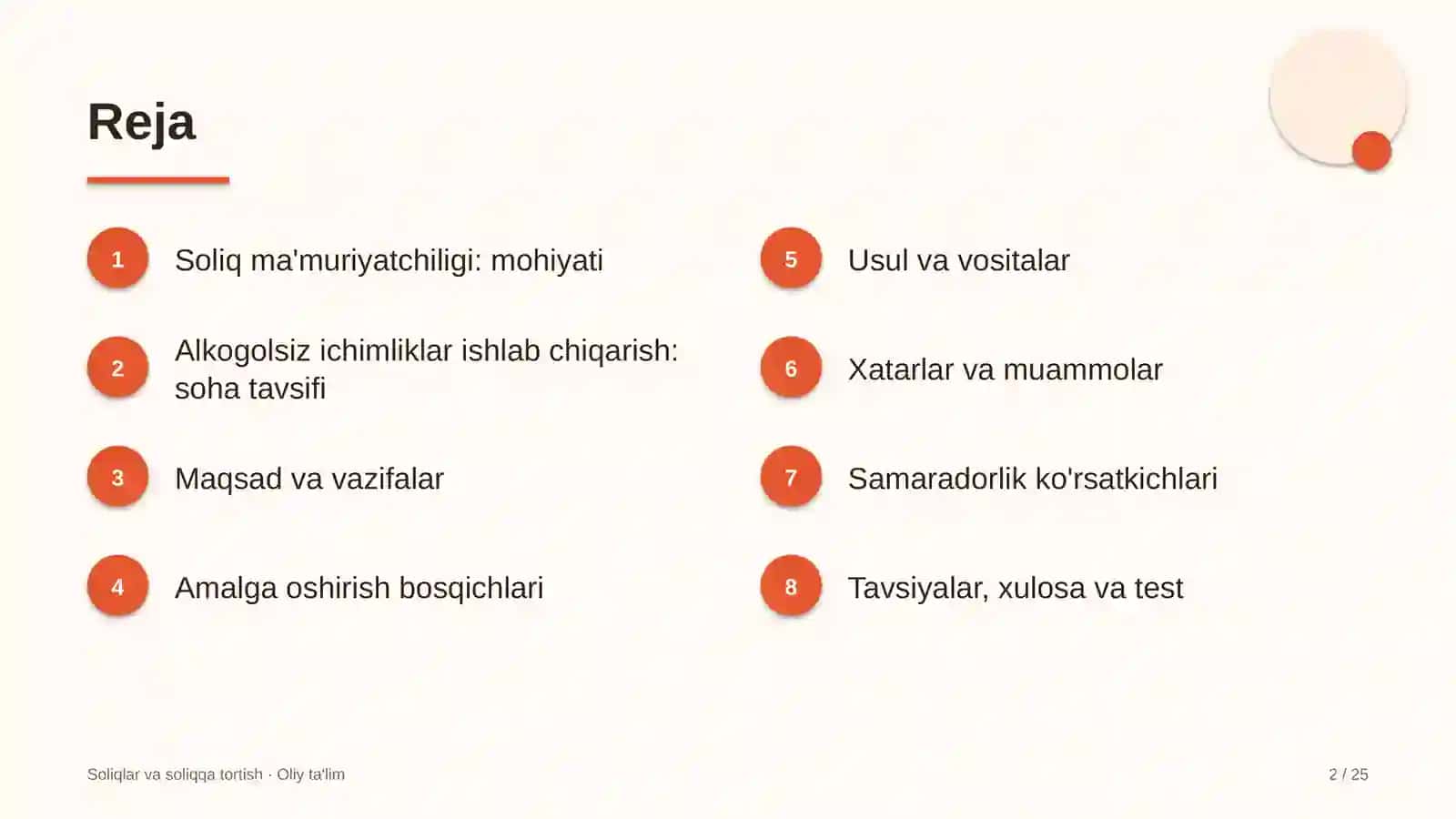 Alkogolsiz ichimliklar ishlab chiqarishda soliq ma'muriyatchiligi 2