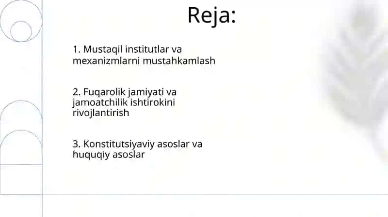 Yangi O'zbekistondan inson haq-huquqlari va erkinliklari kafolatining yaratilishi 2