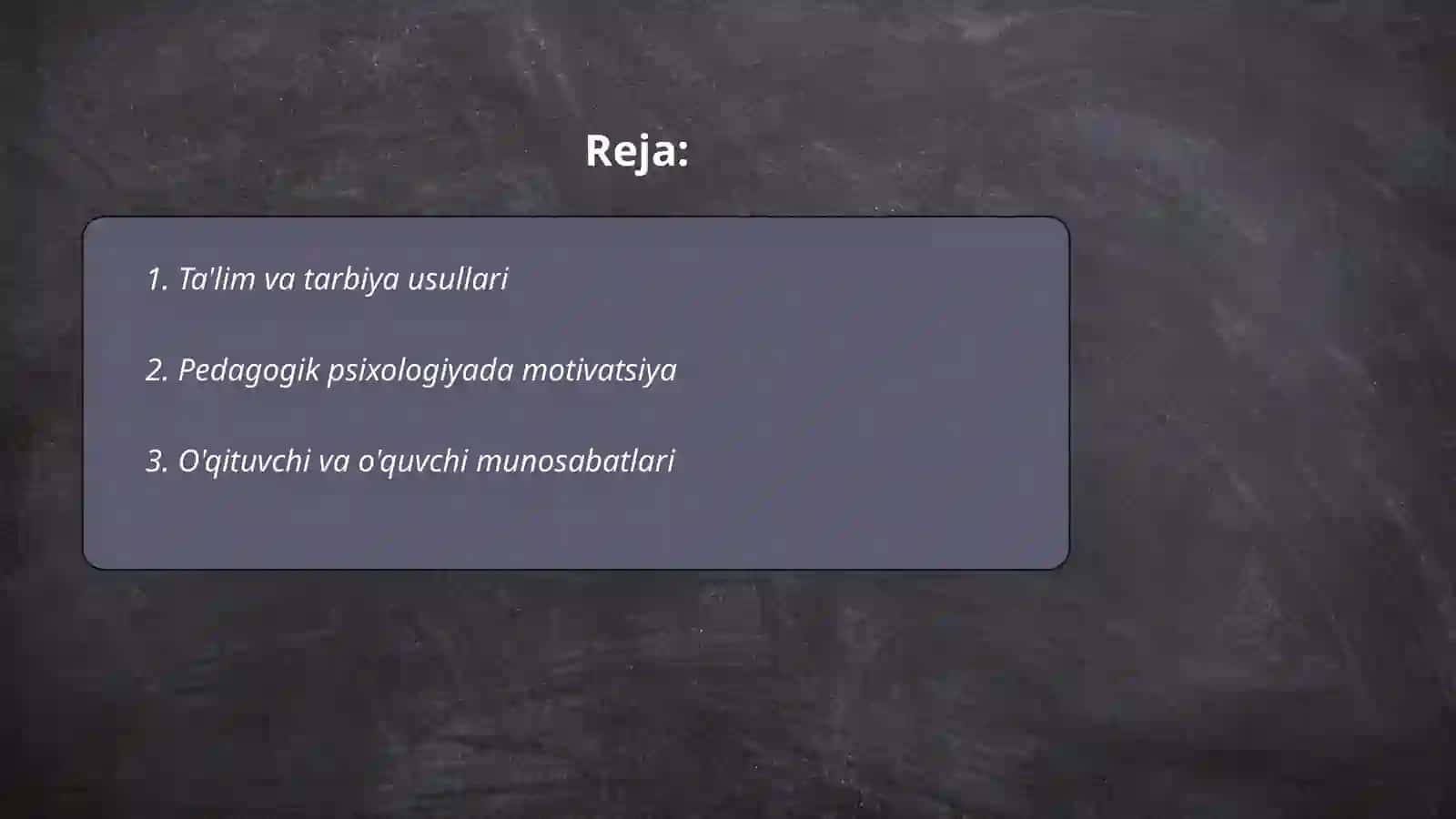Pedagogika pisihalogiyasi 2