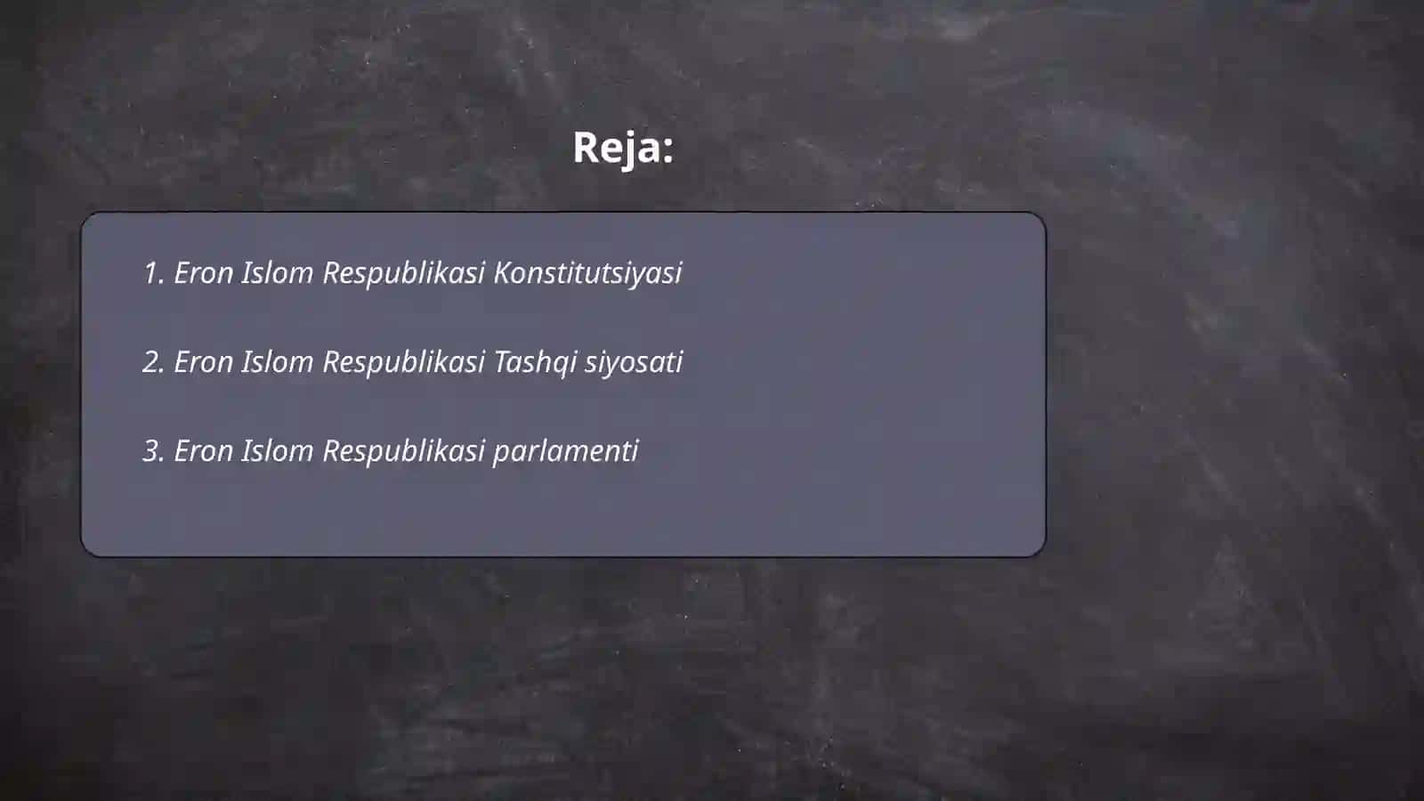 Eron Islom Respublikasi Konstitutsiyasi 2