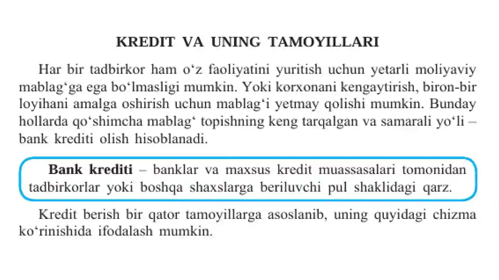 BANK KREDITLARI 2