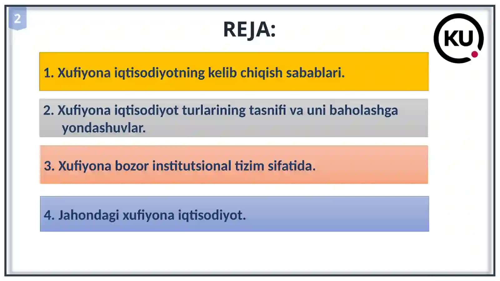 Xufiyona iqtisodiyot 2