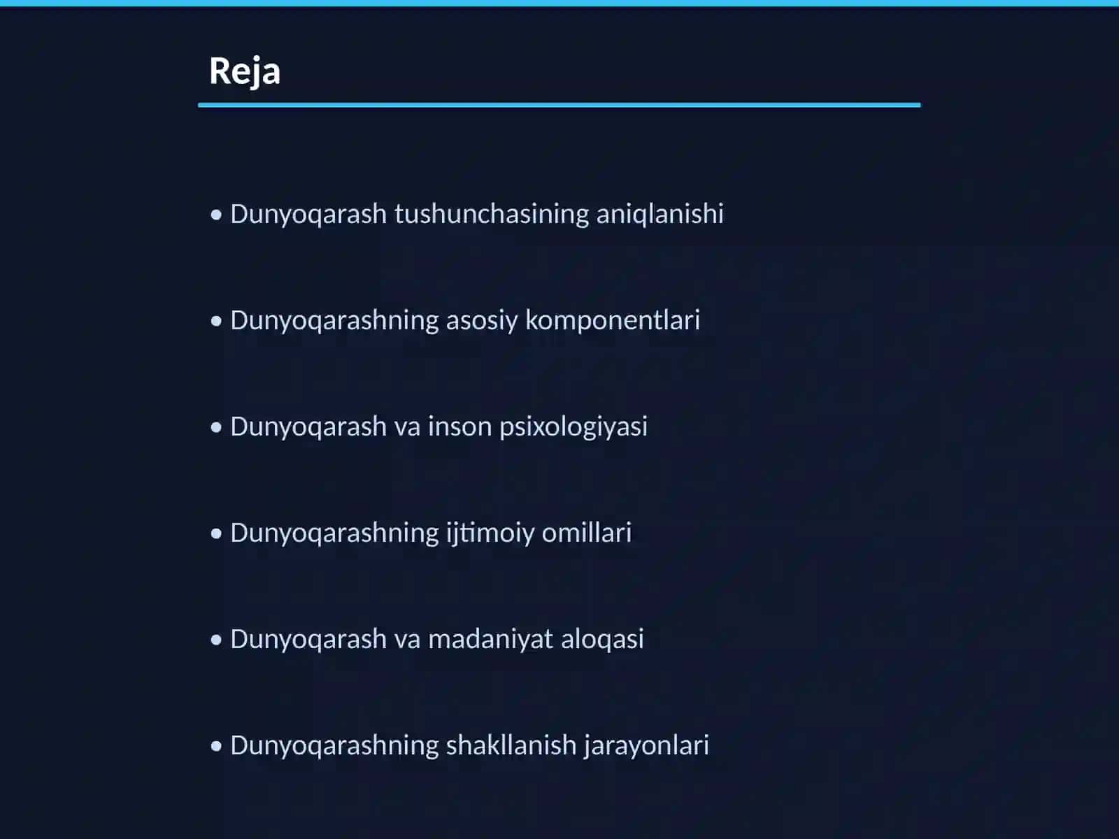 Dunyoqarashning mohiyati, tuzilishi va asosiy funksiyalari 2