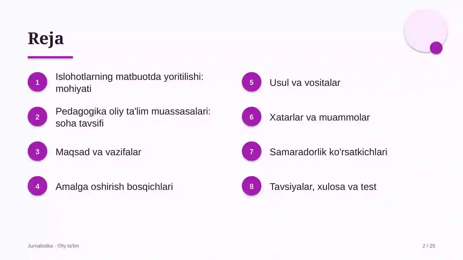 pedagogika oliy ta'lim muassasalarida islohotlarning matbuotda yoritilishi 8250 2