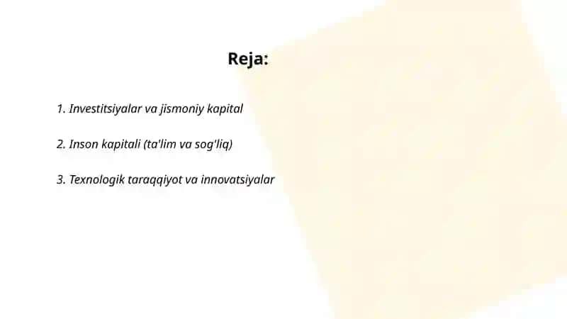 Iqtisodiy òsishga ta'sir qilivchi omillar 2