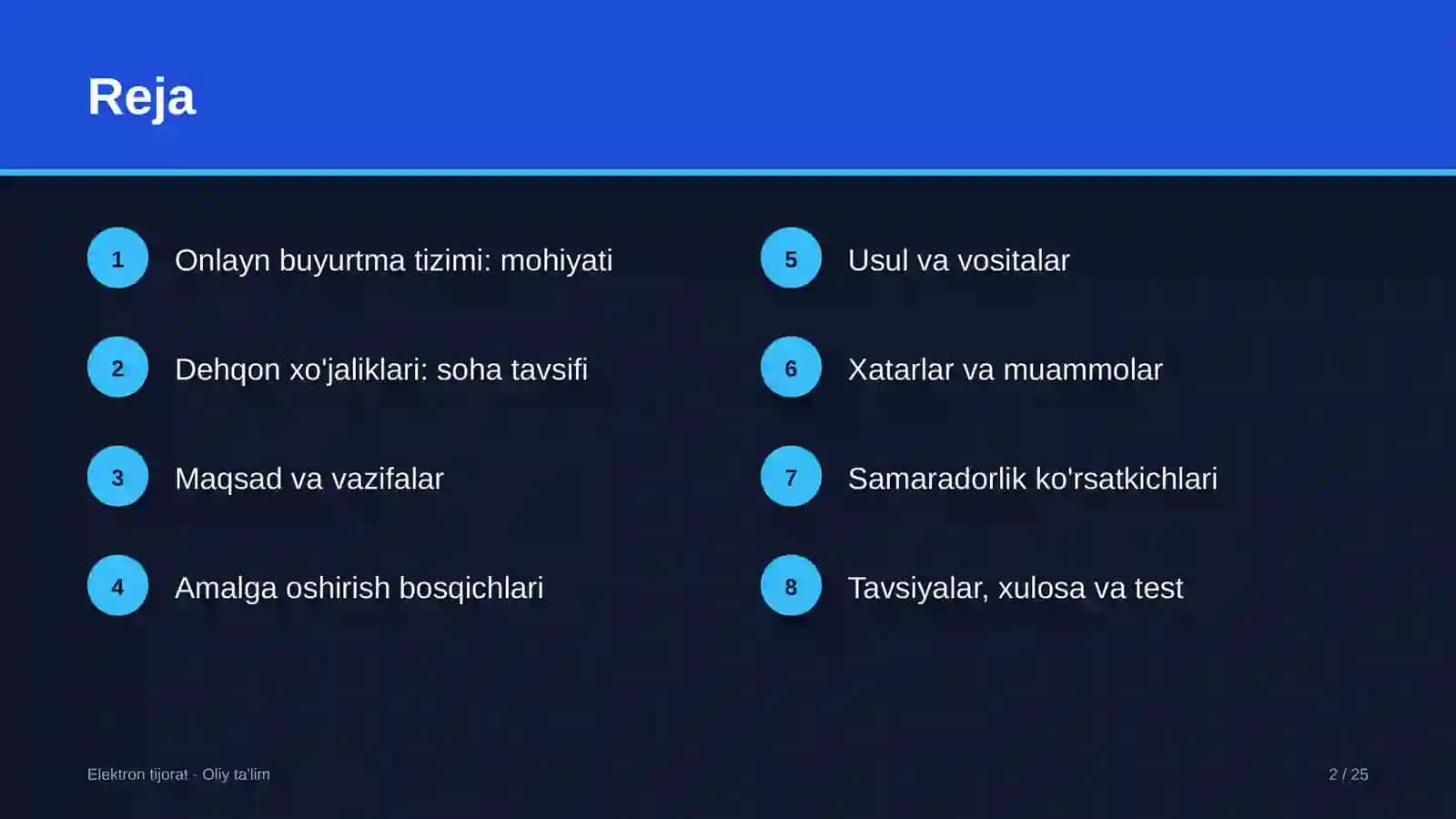 Dehqon xo'jaliklarida onlayn buyurtma tizimi 2