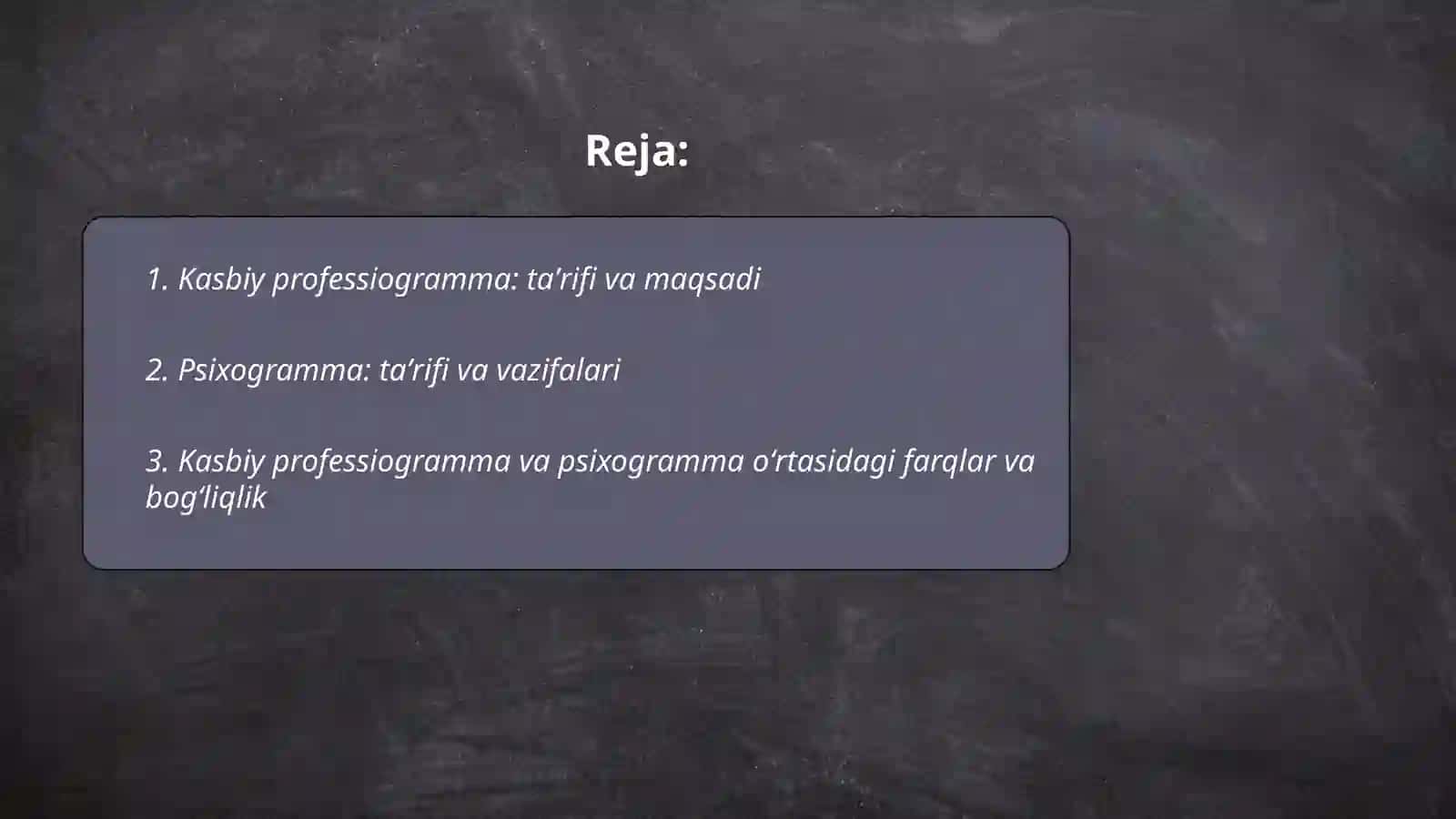 Kasbiy professiogramma va psixogramma 2