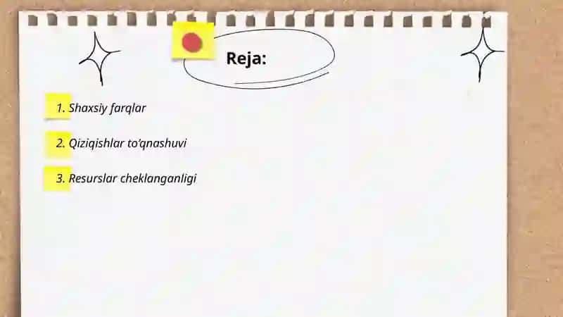Shaxsiy farqlar 2