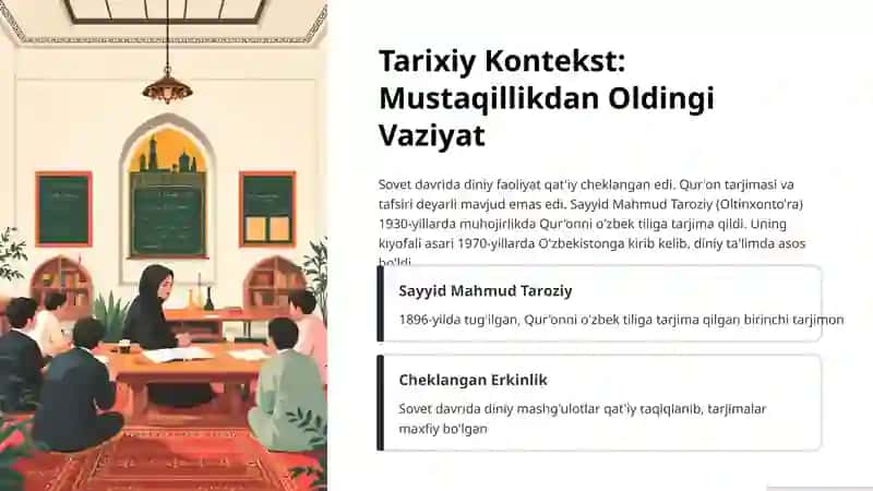 Mustaqillik Yillarida Qur’oni Karimning O’zbek Tiliga Tarjima Qilinishi va Tafsirlari 2