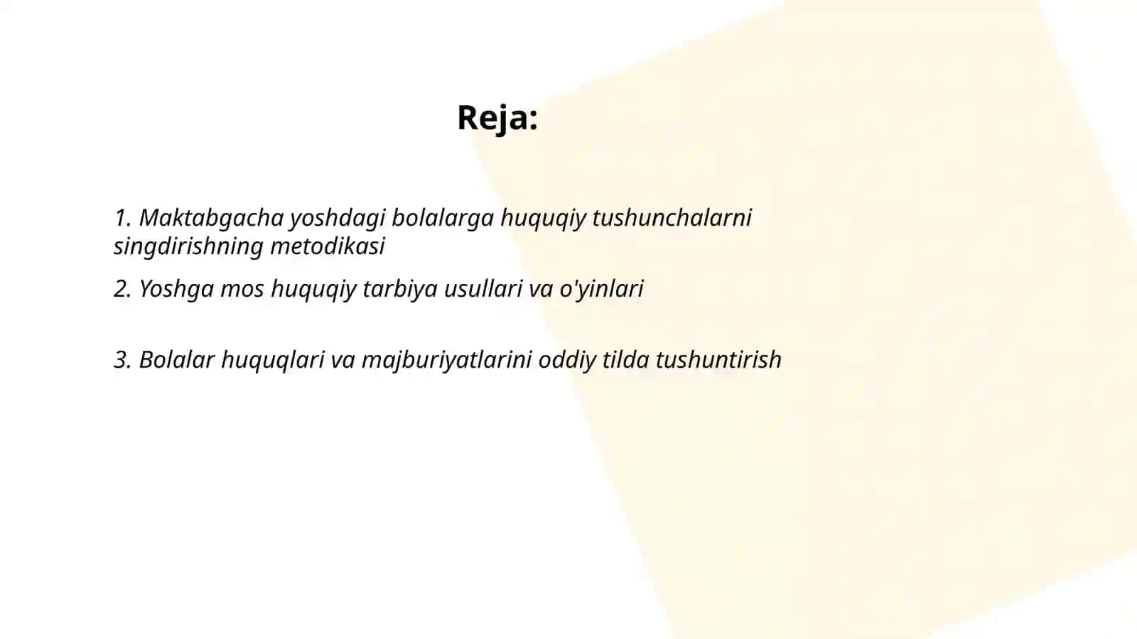 Maktabgacha yoshdagi bolalarning huquqiy talimi 2