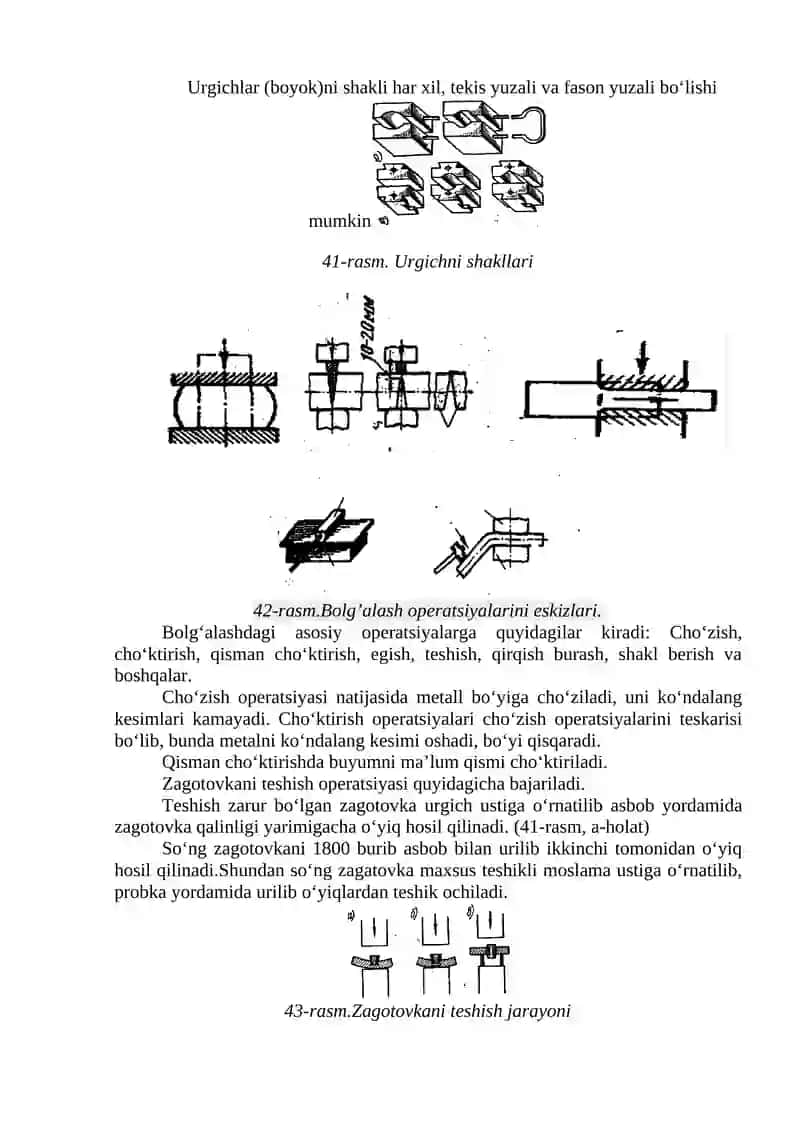5-Tajriba ishi. Bolg‘аlаsh to‘qmoqlаri vа gidrаvlik presslаrni аniqlаsh 2