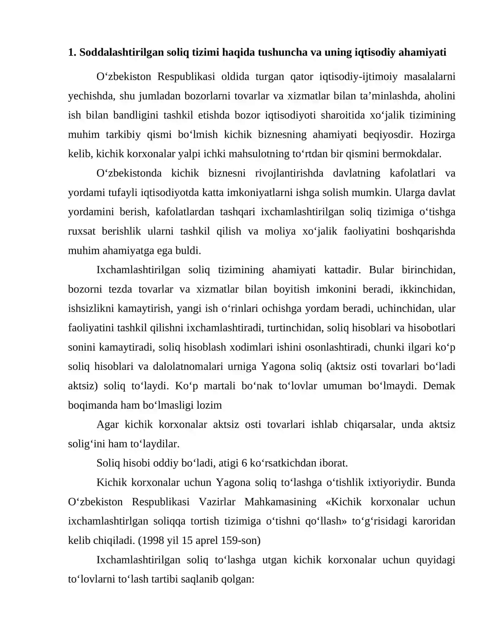 Soliq solishning soddalashtirilgan tartibi 2