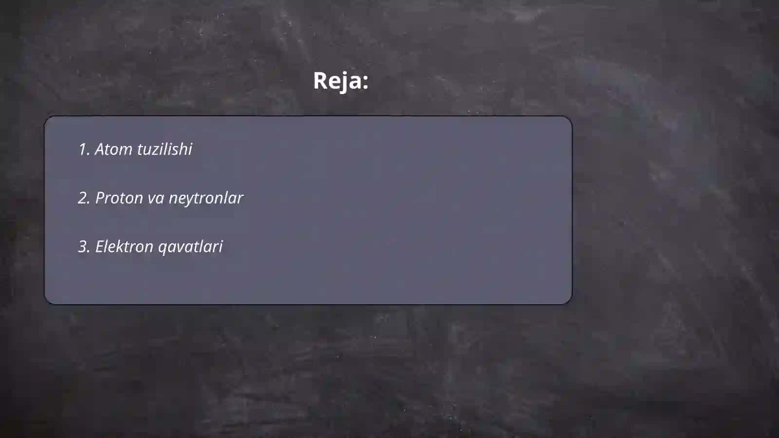 Kimyo davriy qonun davriy sistema 2