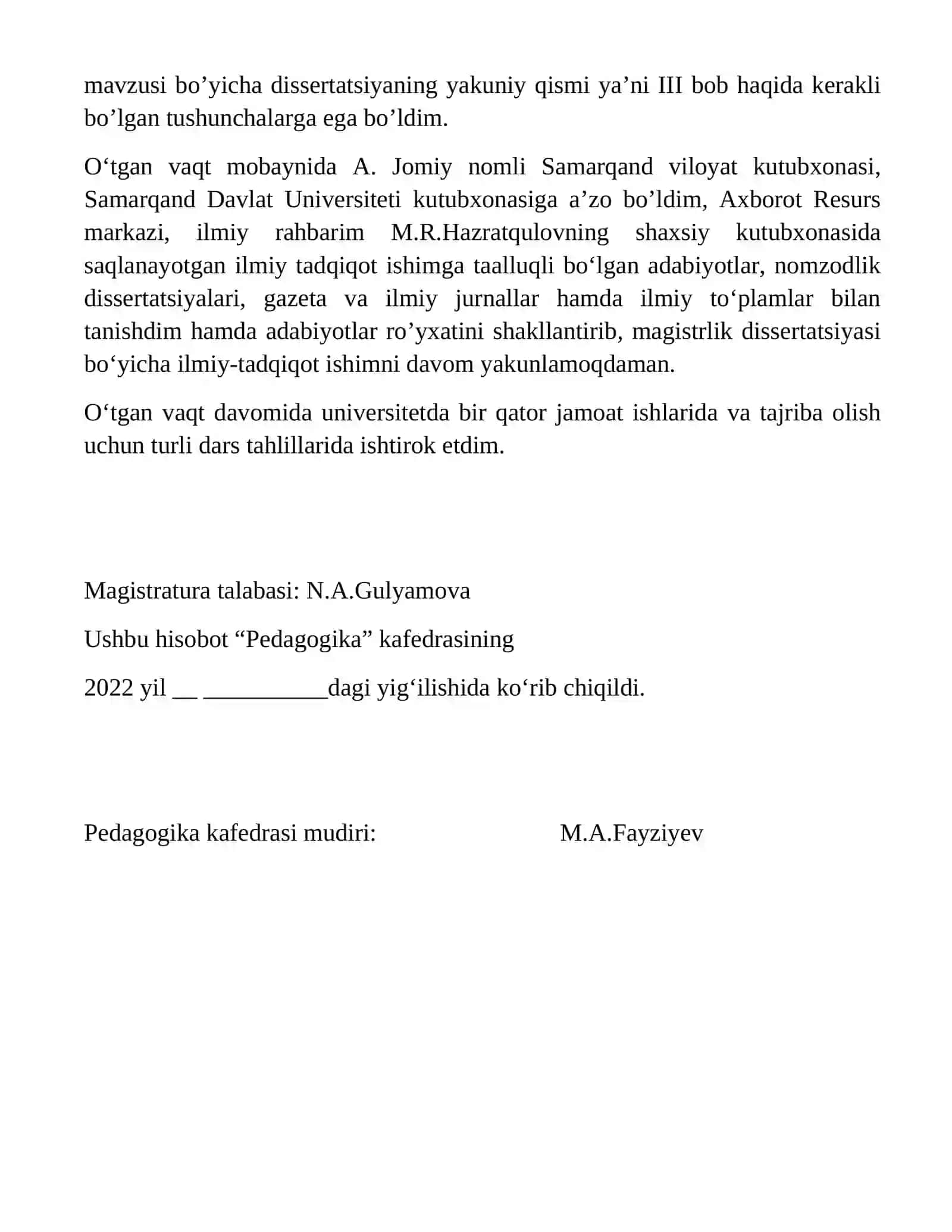 Pedagogika nazaryasi va tarixi magistratura mutaxassisligi 2