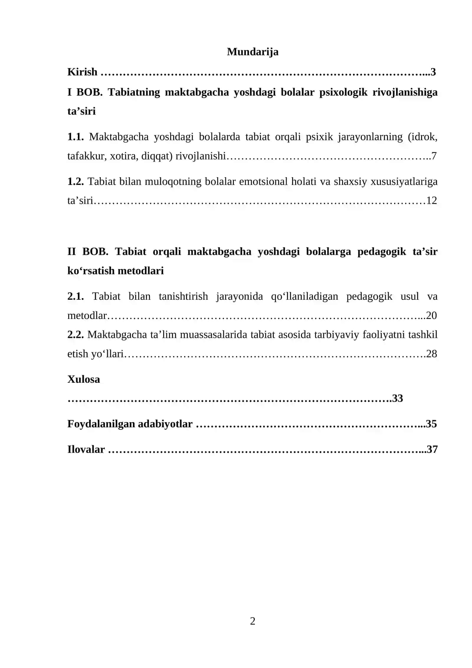 Tabiatning maktabgacha yoshidagi bolalar shaxsiy rivojlanishiga psixologik va pedagogik ta’siri 2
