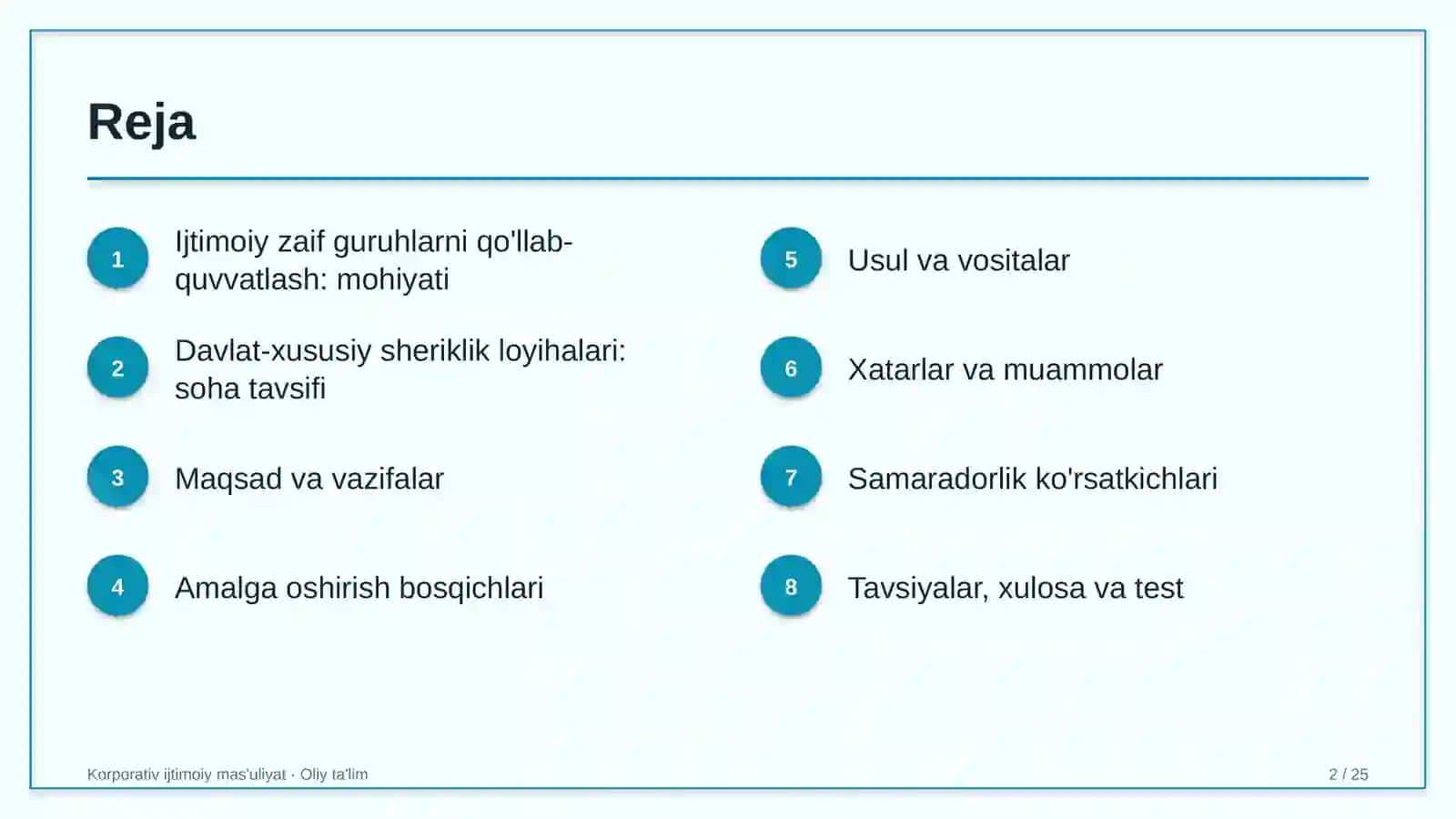davlat xususiy sheriklik loyihalarida ijtimoiy zaif guruhlarni qo'llab quvvatlash 2229 2