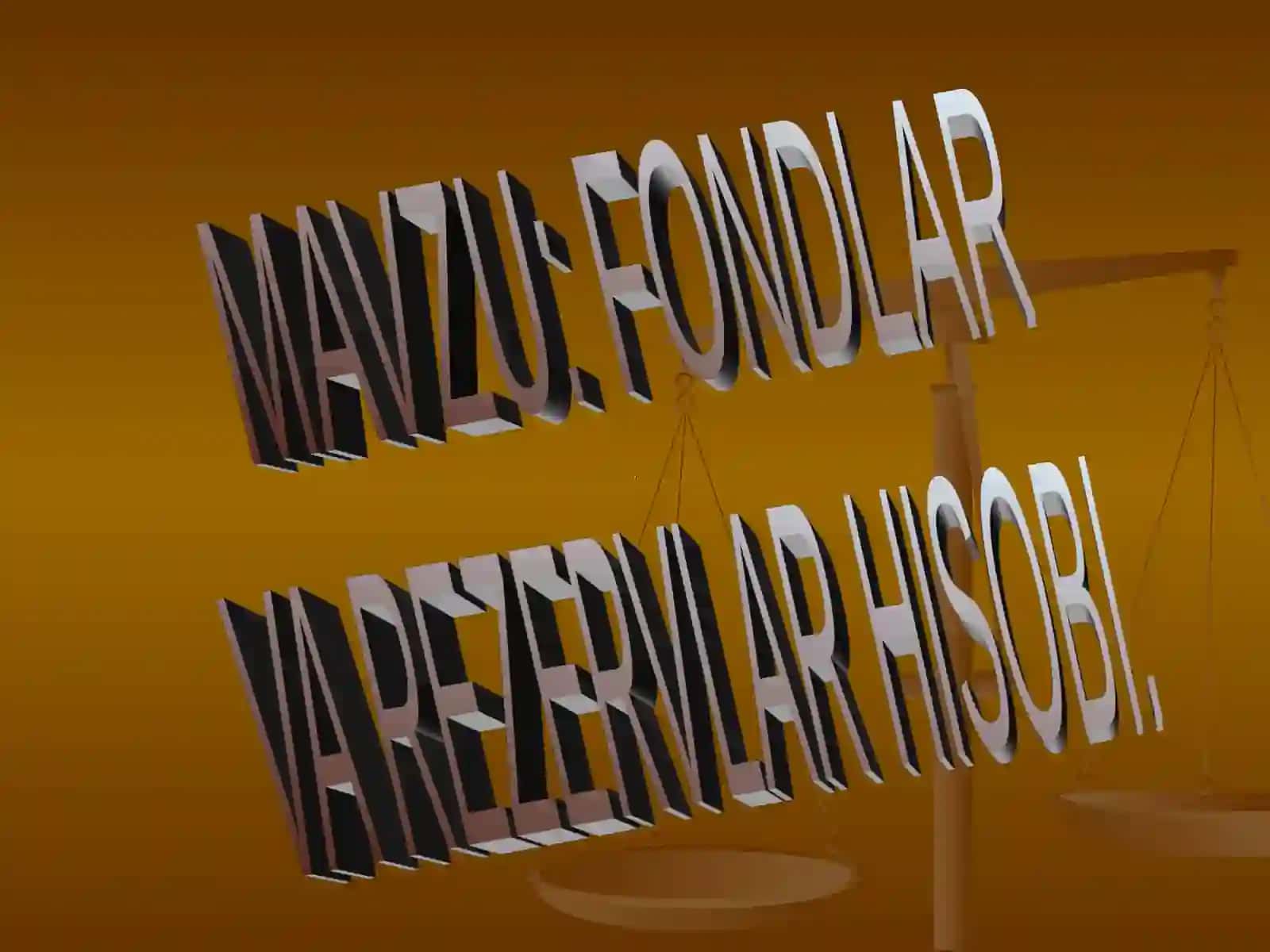 Toshtemirova Nargizaning fondlar va rezervlar hisobi 2