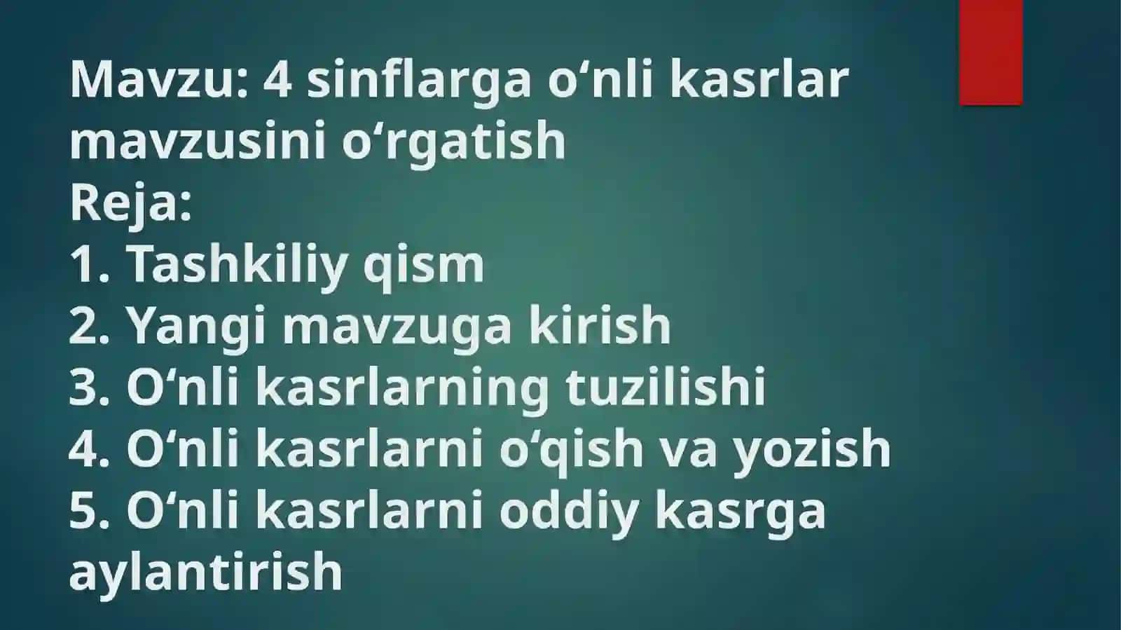 Matematika va unioʻqitish metodikasi 2