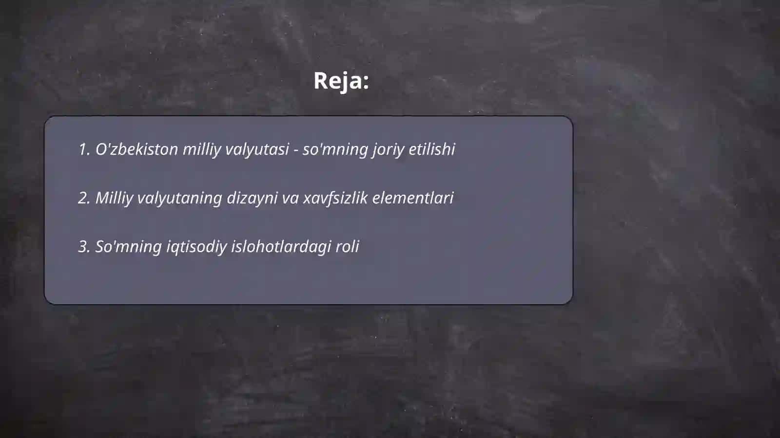 O'zbekiston milliy valyutasi - so'mning joriy etilishi 2