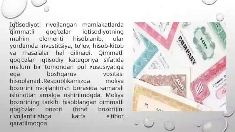 Qimmatliq og’ozlar va ubilan bog’liq bo’lgan muomalar hisobi 2
