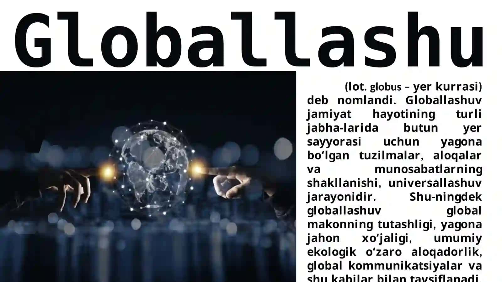Global jarayonlar va barqaror taraqqiyot falsafasi 2