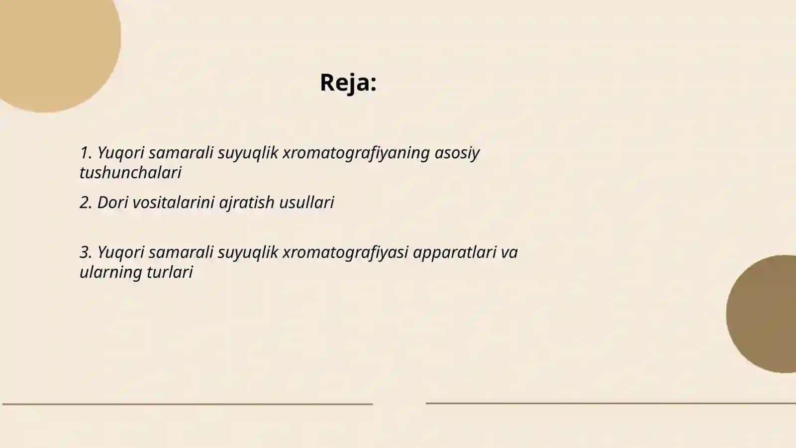 Yuqori samarali suyuqlik xromatografiyasi 2