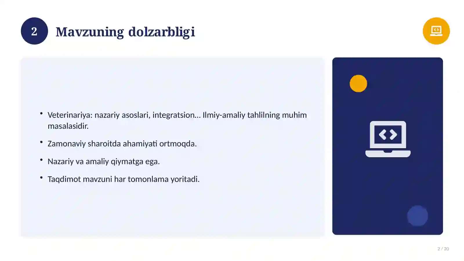 Veterinariya: nazariy asoslari, integratsion yondashuvda (Glossariy va atamalar tahlili) 2