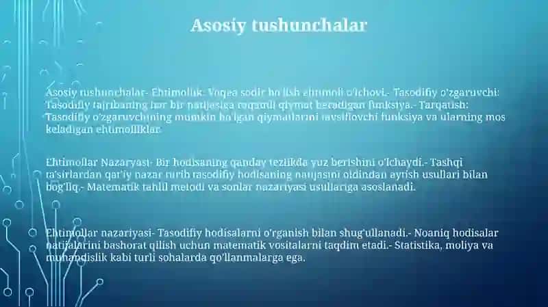Ehtimollar Nazaryasi 2