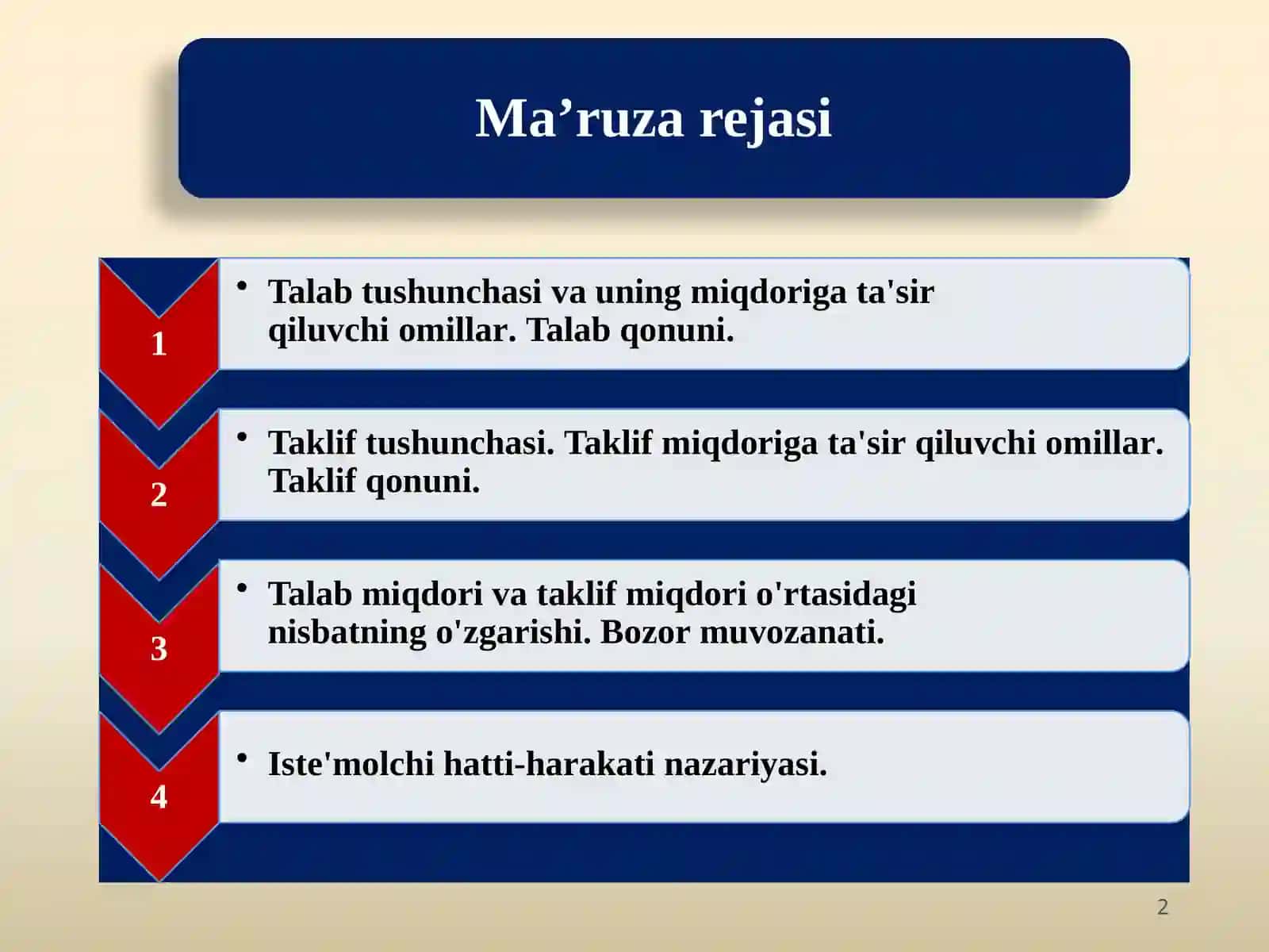 IQTISODIYOT NAZARIYASI FANI 2