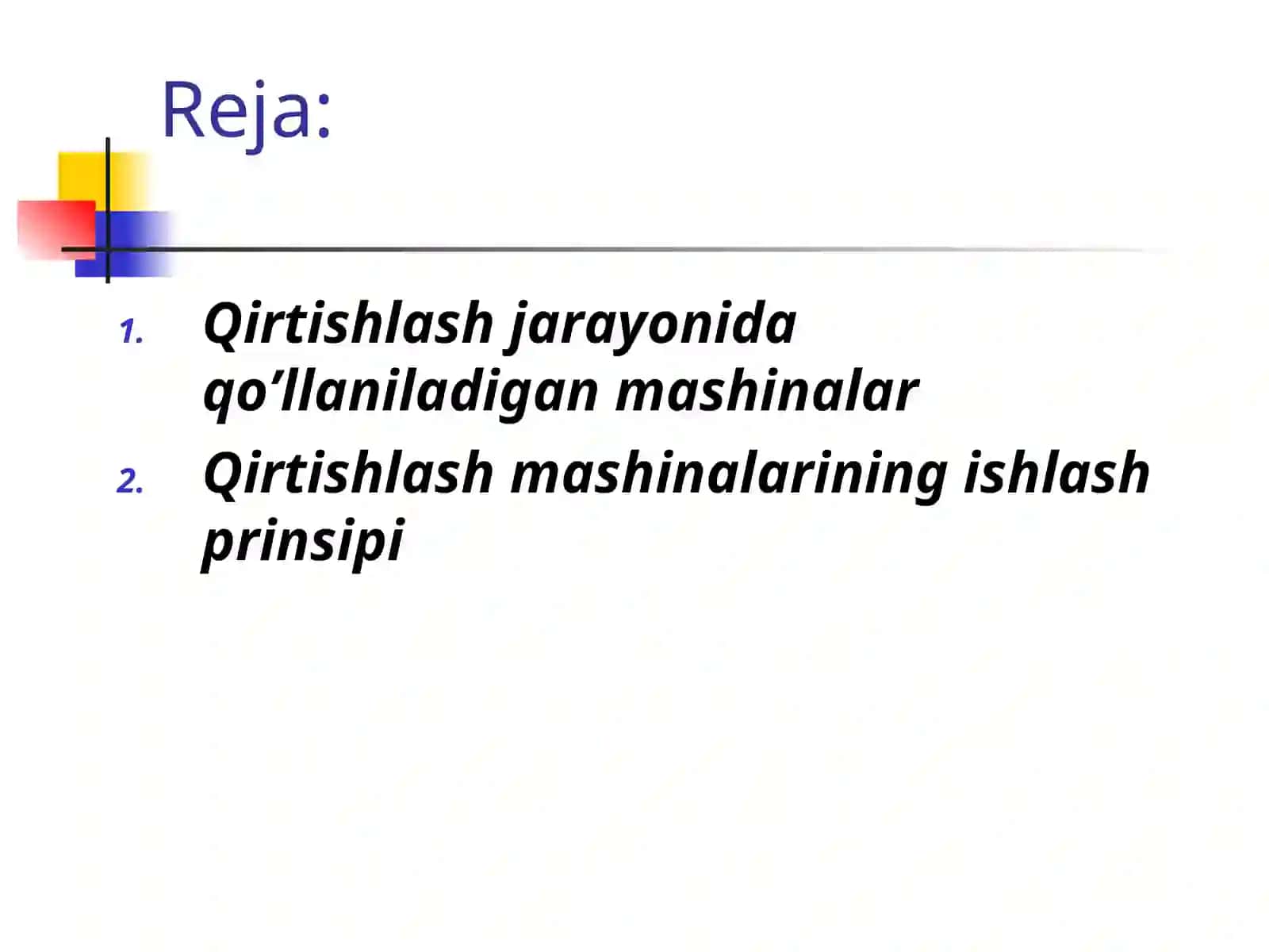Ma’ruzaCharm yarim mahsulotini qirtishlash mashinalari 2