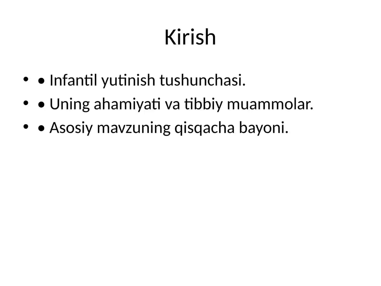 Infantil Yutinish 2