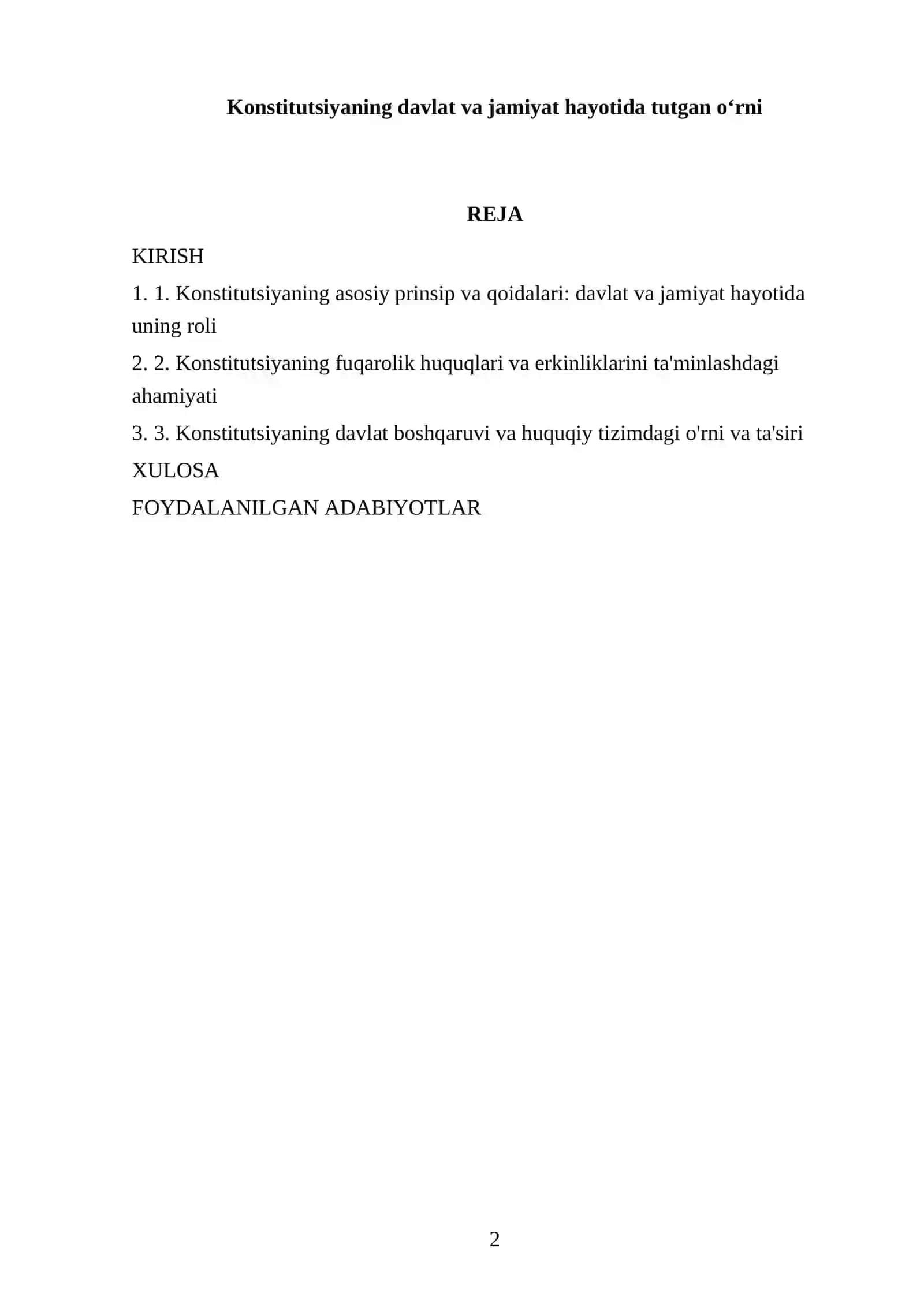 Konstitutsiyaning davlat va jamiyat hayotida tutgan oʻrni 2