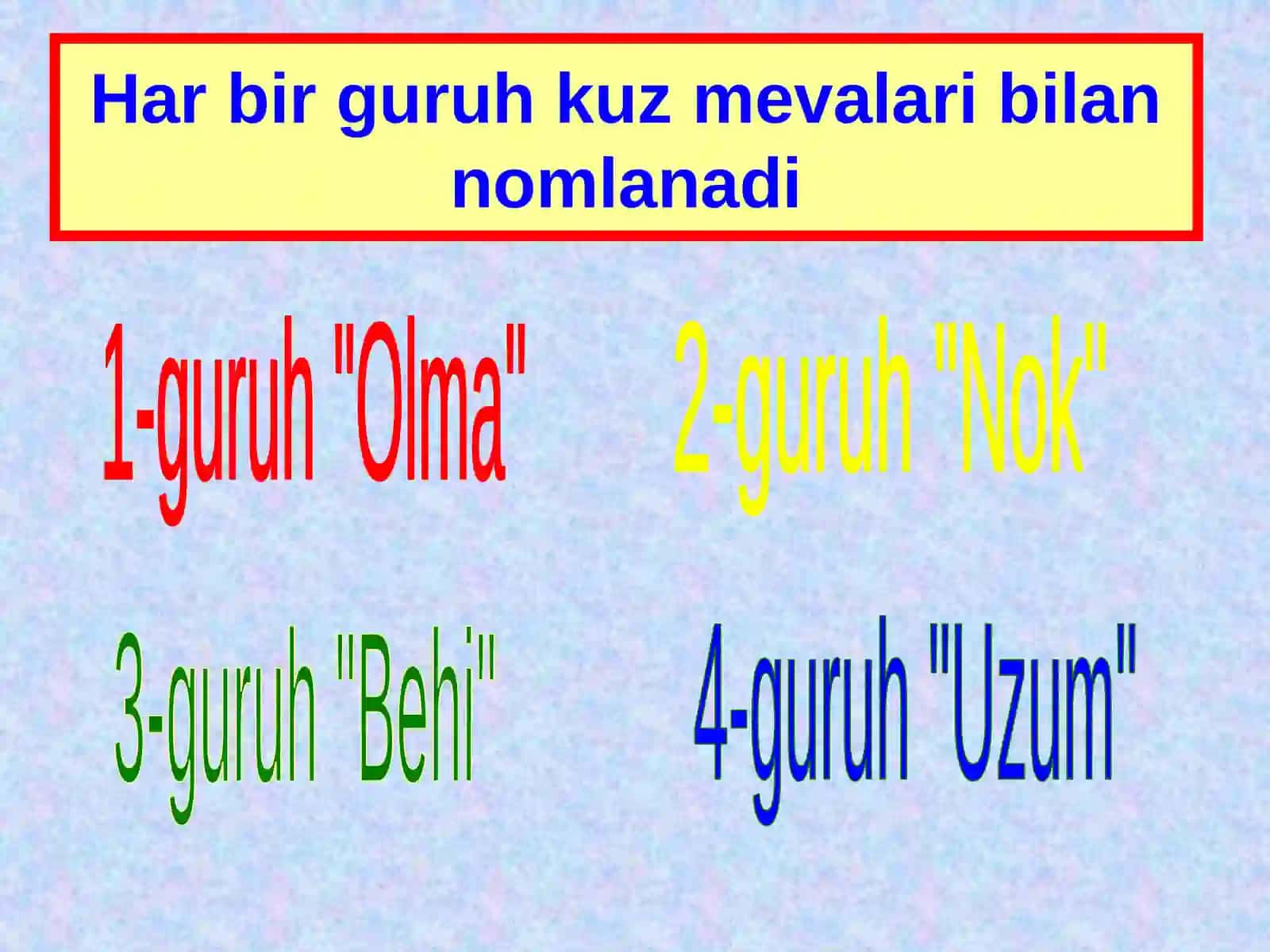 Kuzgi noz-ne'matlar 2