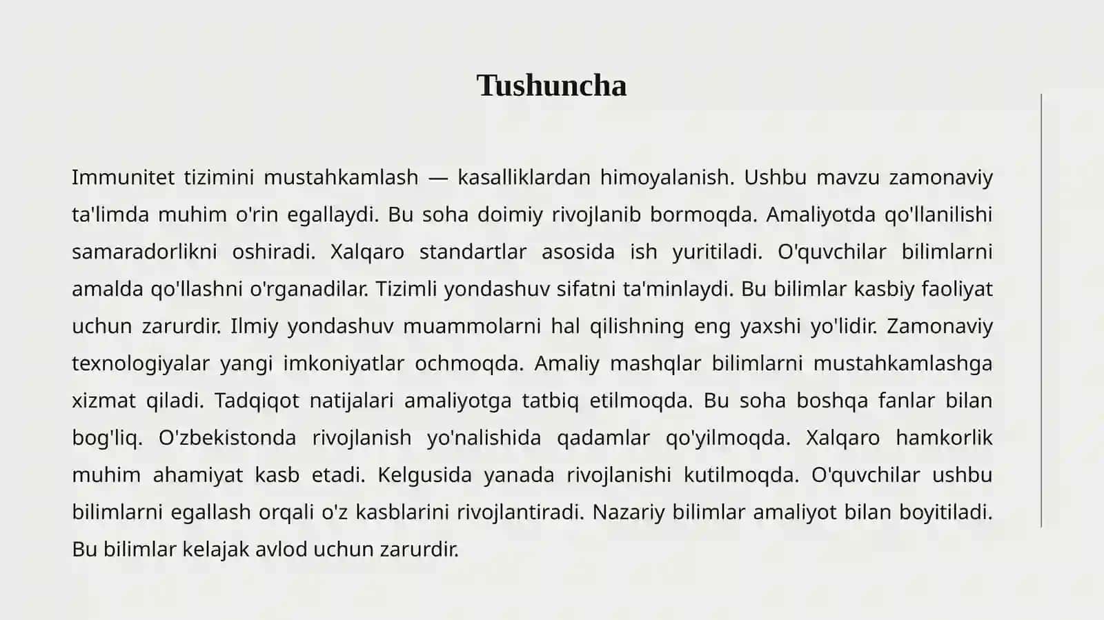 IMMUNITET MUSTAHLAMLASH 2