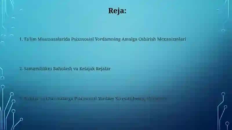 Bolalar va Ota-onalarga Psixososial Yordam Ko'rsatishning Ahamiyati 2
