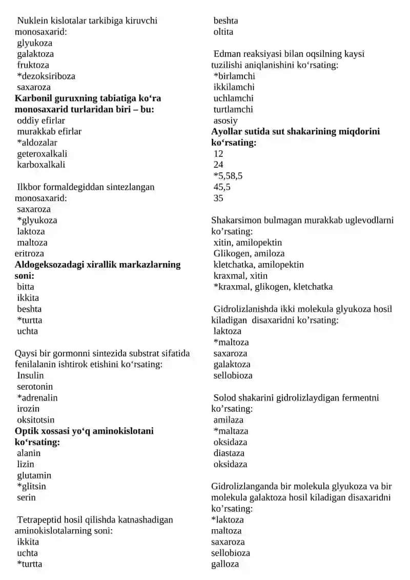 Oqsillarning tuzilishi 2