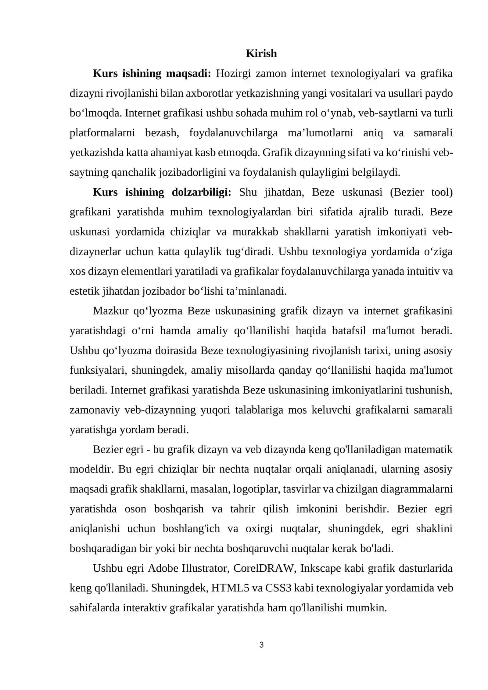 BEZE USKUNASIDA INTERNET GRAFIKASINI YARATISH 2