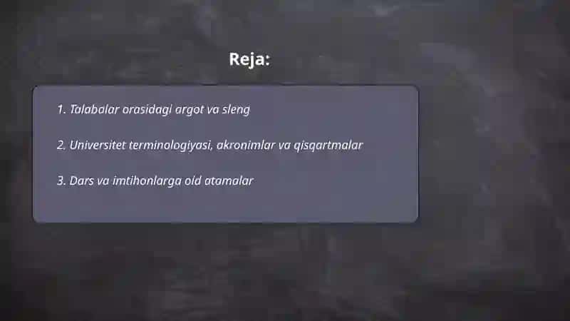 Talabalar leksikasi 2